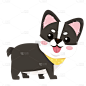 扁平可爱柯基动物贴纸-SVG9