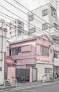 #手机壁纸# 送大家一组壁纸，日本的街头，... 来自视觉诊所CLINIC - 微博