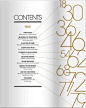 Black and Gold table of contents #artdeco #magazine