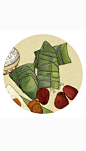 端午美食插画
