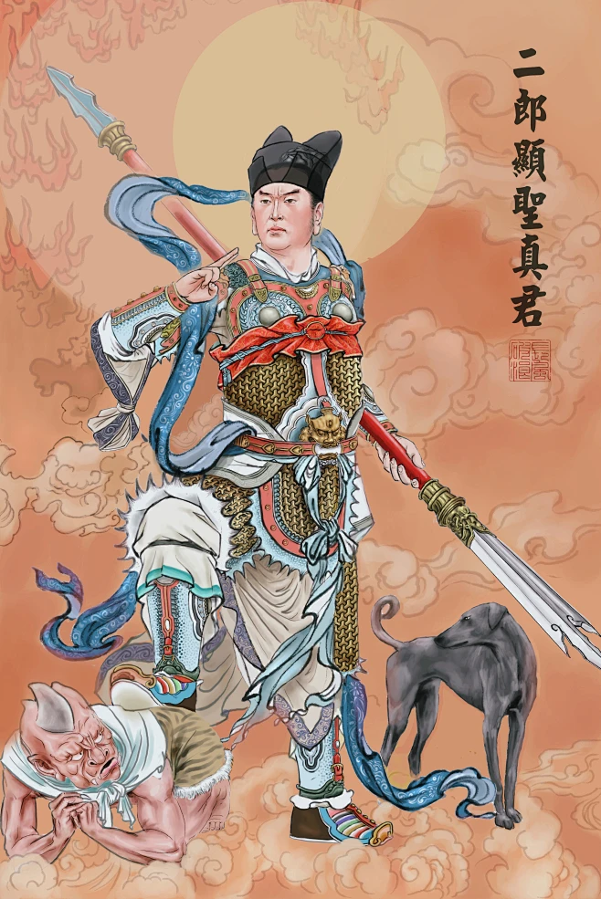 二郎神-花瓣网
