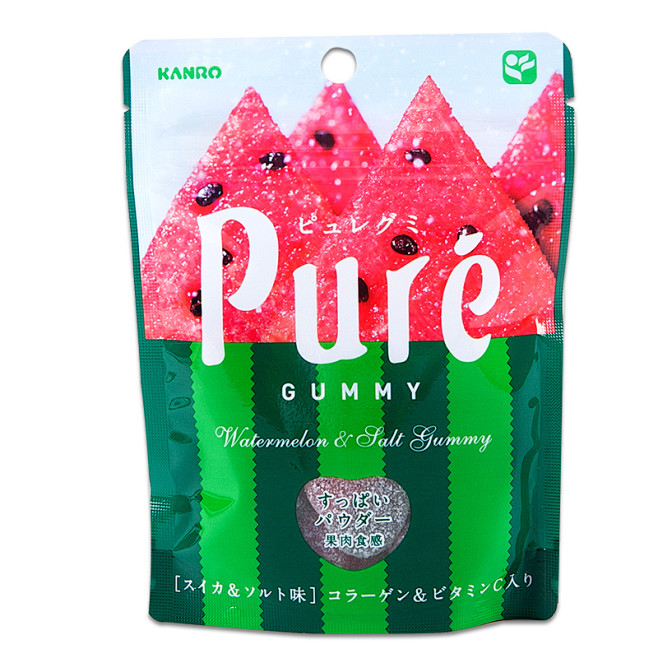 日本进口 酸甜有嚼劲pure果汁夹心软糖...