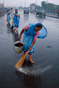 Work : "Whether it is a nun scrubbing dishes in Croatia,men fishing from poles in Sri Lanka, miners digging beneath the earth in Afghanistan,or Dalits cleaning the streets of India, work is universal but also very personal. Many find their identity i