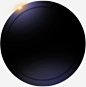 黑色光效质感圆圈高清素材 圆圈 色光 质感 免抠png 设计图片 免费下载