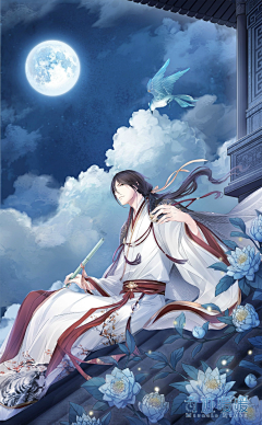 深海奥里昂采集到人物插画 古风（男）