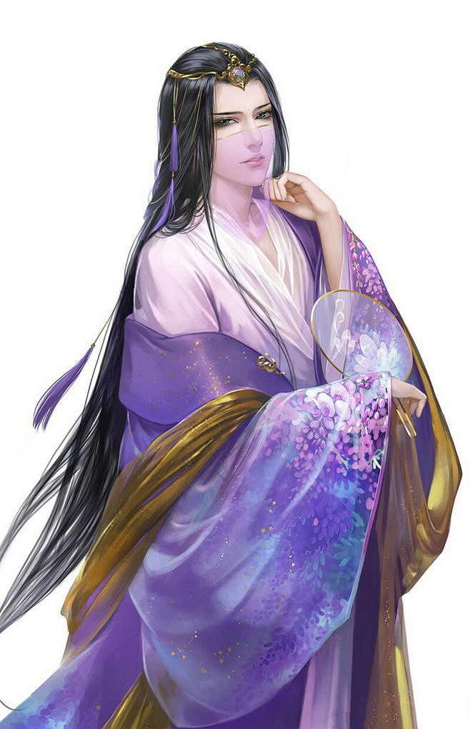 古风男子 古装 美术 原画 男子 古风人...