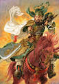日本著名插画家 长野刚《 三国》题材插画艺术 ​​​​