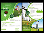 2017高尔夫球比赛活动宣传单张PSD