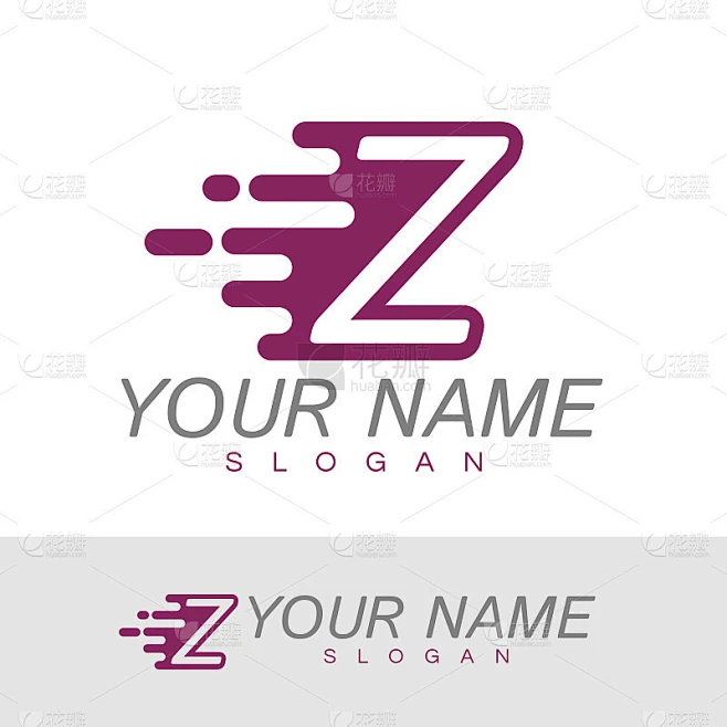 字母Z速度图标设计模板素材-花瓣网