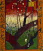 Flowering plum orchard after Hiroshige (October 1887 - November 1887)