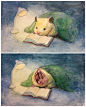 【插画设计】插画师 GOTTE 根据自己的宠物仓鼠创作的可爱形象Sukeroku   |  www.hamgotte.com ​​​​