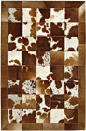 Natural Brown Cow Hide Rug MH-254 : We sell high Quality Cow Hide Rugs and Pillows. We stock most standard size rugs and can also create custom sizes and designs