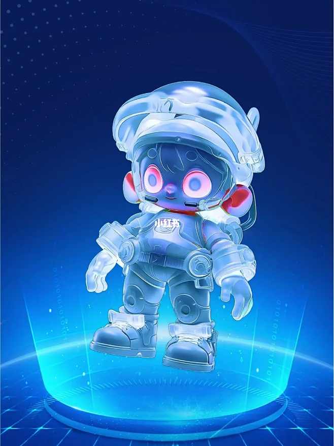 创意科技风3D太空人机器人png免扣素材