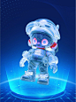 创意科技风3D太空人机器人png免扣素材