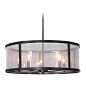 Danbury 25.40-Inch Matte Black Pendant by Craftmade Lighting