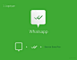 Whatsapp re designed 扁平化ui风格重设计