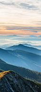 远山 高山 云 雾 风景 手机壁纸