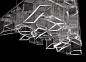 #工业设计#ICE 吊灯打破了捷克吹制玻璃工艺传统造型的窠臼，以棱角分明的设计挑战极致 视觉享受。多种几何造型被别出新裁的扭转拼接，在高达1 米的等边三角形体 中打造出奇妙的绚影效果。灯具中的三角体可组合出多重拼接方案，可以风格迥异的多元化造型搭配不同的空间设计。Libeskind 还通过玻璃的反射和折射作用 为每一束光影营造出棱镜般的炫目美感，整座灯具形似一组五光十色的玻璃钟乳 石或冰锥，令观者浮想联翩，仿佛置身于英国新浪潮科幻作家 JG Ballard 打造的 晶莹的水晶森林中。
