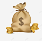 金融理财贷款金币钱袋子 银行理财 元素 免抠png 设计图片 免费下载 页面网页 平面电商 创意素材