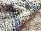 法国亚麻 肌理褶皱双层纯亚麻色织条纹被 床单床品 布料-淘宝网