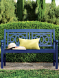 Park the Amalfi bench beside your front door, on the patio or in a sun-dappled spot in the backyard.
