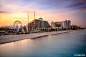 Daytona Beach, Florida, USA Beachfront Skyline