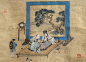 仇英——无题 对弈 人物场景 镜心欣赏 | 
明|仇英(约1498-1552)字实父，号十洲，吴门四家之一。擅人物仕女，工设色水墨、白描，偶作花鸟。与沈周、文徵明、唐寅并称为"明四家"。早年为漆工、画磁匠并为人彩绘栋宇，因文徵明所称誉而知名。后以卖画为生，师从周臣。画上他为不破画面美感，一般只题名款少写文字。