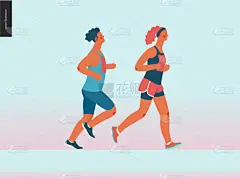 马拉松赛跑,动物群,热,事件,运动,鞋具,慢跑,迅速,行动