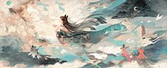 纸猴采集到插画-日系美宣