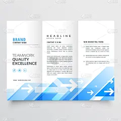 商务,几何形状,小册子,蓝色,折叠的,创造力,计划书,目录,设计