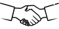 Ai产生的 握手 手 标识 象征 最小 极简主义者 象征性的