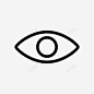 睁开的眼睛轮廓原型图标 icon 标识 标志 UI图标 设计图片 免费下载 页面网页 平面电商 创意素材