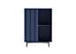 意大利赫本蓝色极简高柜玄关柜实木烤漆餐边柜 - 拓者商城 - 拓者设计吧