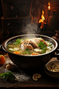AI数字艺术养生鸡汤美食摄影图-众图网