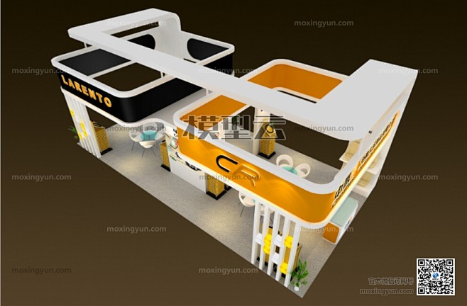 中薇汽车用品展览展台展示3dmax模型
