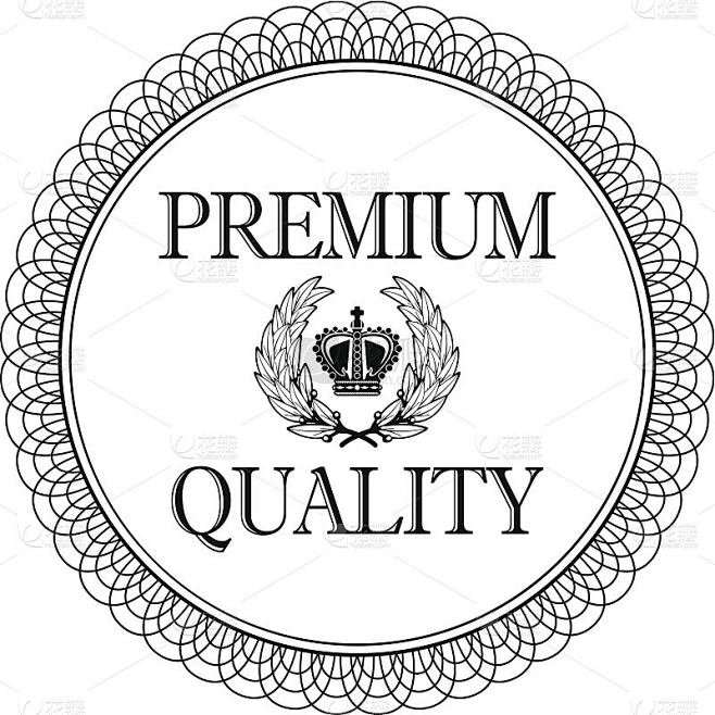 Premium quality label for vector design 