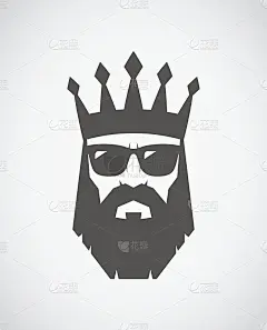 戴着太阳镜的胡子国王