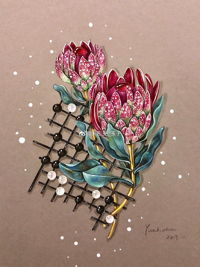 珠宝设计超话珠宝手绘超话#手绘# ​...