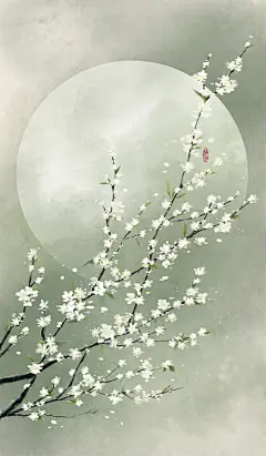 古风景物壁纸丨去年今夕，酾酒溪亭，淡月云来去