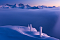 瑞士山间的雪显得空灵美丽
Winter Love by Tobias Ryser on 500px