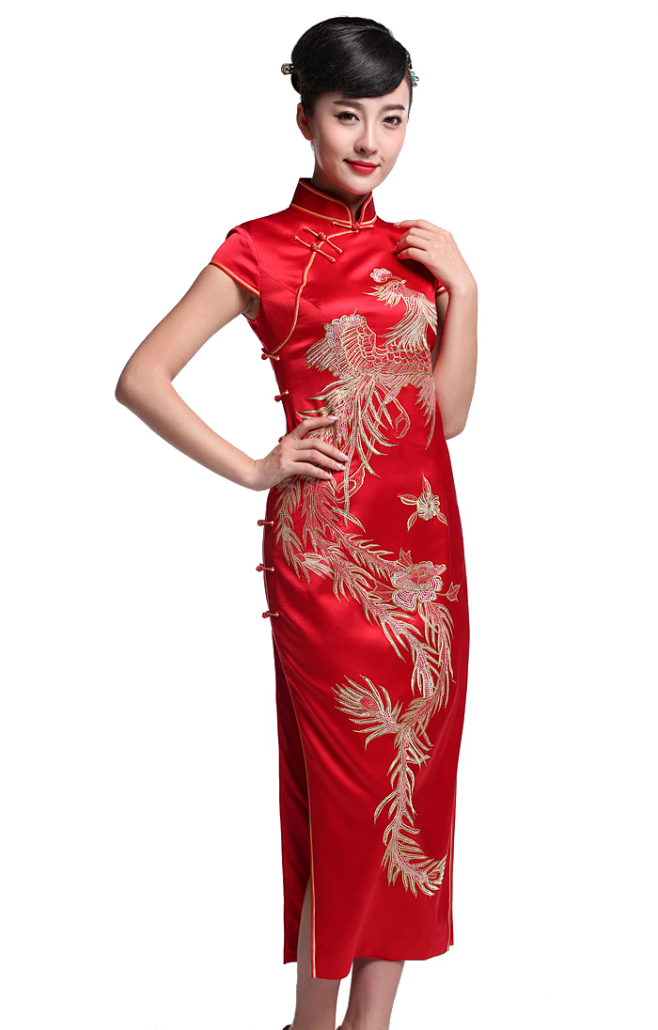 免抠png素材篇png中国红美女旗袍浪漫人生