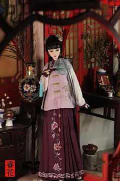 【民国风】素颜 。古装娃娃 唯美 手机壁纸 头像 。#古装美人# #芭比娃娃# #DIY# @予心木子