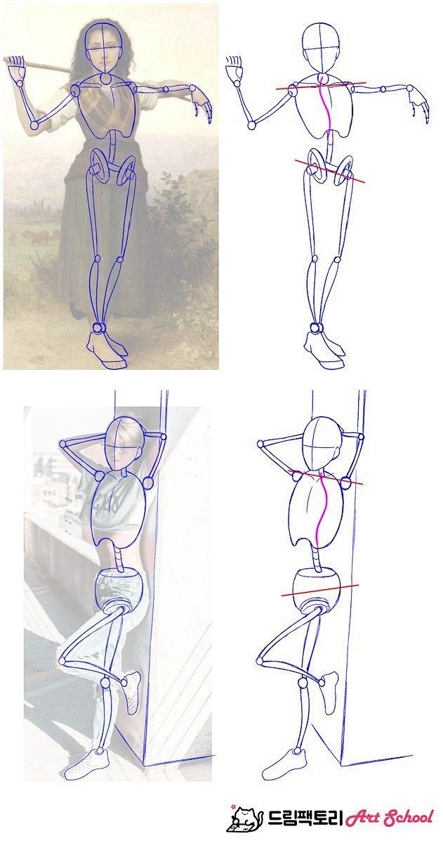 绘画素材 丨 人体动态结构参考

#遇见...