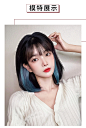 假发片挂耳染真发漂染渐变彩色无痕接发发片隐形一片式挑染假发片-tmall.com天猫