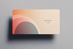 空白卡明信片名片卡片样机模型