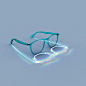 Translucent eyeglasses