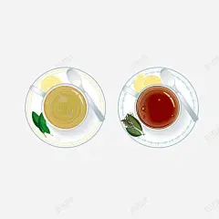 精致插画风格英式红茶 薄荷 元素 免抠png 设计图片 免费下载 页面网页 平面电商 创意素材