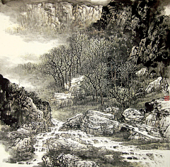陈又新-搁浅背影采集到施云翔山水画