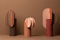 Modern Metal Vase Ekster by Noom in Copper and Steel : Ekster vase, one of the vases from the "Suprematic" collection. Collection inspired by the geometric works of the great Suprematist Kazimir Malevich. Suprematism is a modernist movement in t