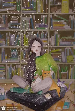 文星少女 唯美绘网站 上海插画